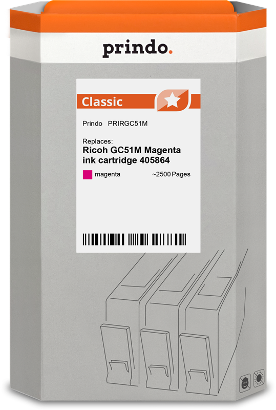 Ricoh GC51M Cartouche Magenta compatible · Prindo Classic