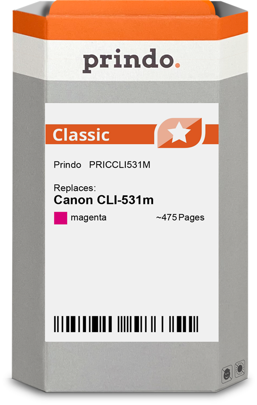 Canon CLI-531m Cartouche Magenta compatible équivalent à 6120C001 · Prindo Classic