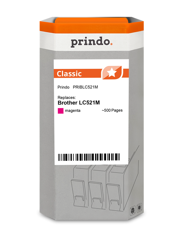 Brother LC521M Cartouche Magenta compatible · Prindo Classic