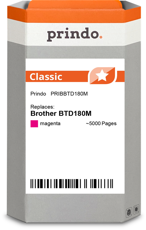 Brother BTD180M Cartouche Magenta compatible · Prindo Classic