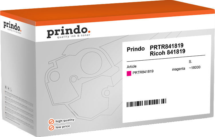 Ricoh MP C3503M Toner Magenta compatible équivalent à 841819 · Prindo Classic