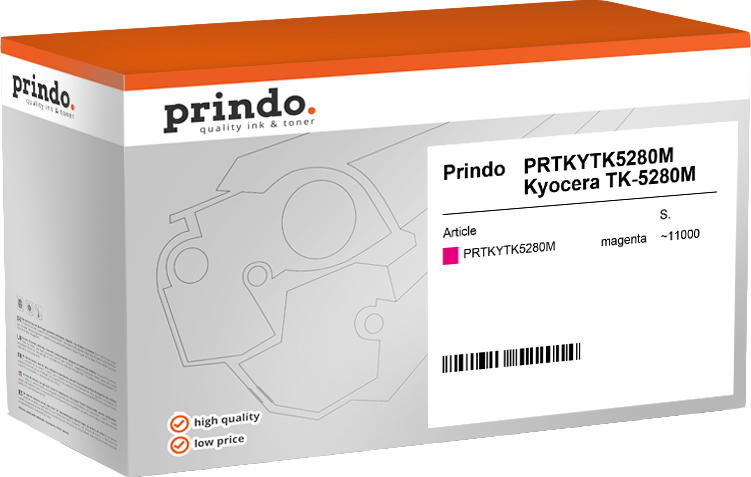 Kyocera Mita TK-5280M Toner Magenta compatible équivalent à 1T02TWBNL0 · Prindo Classic