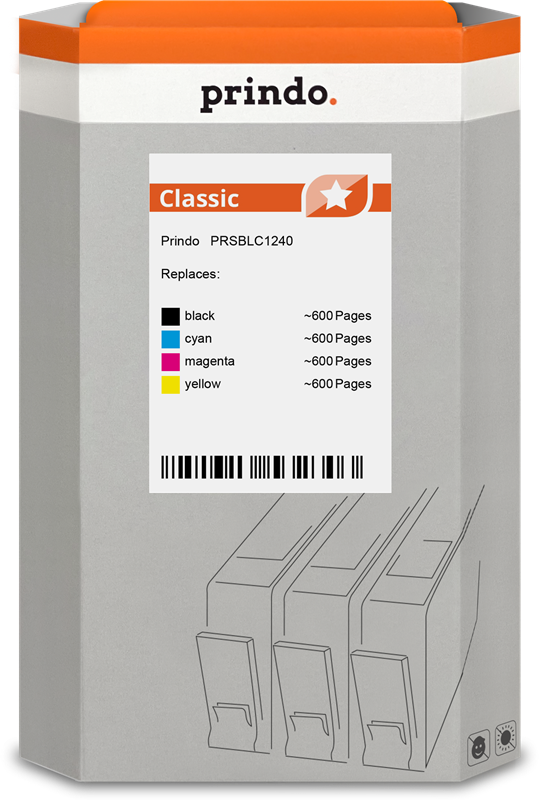 Brother LC1240VALBPDR Cartouche Pack 4 Couleurs compatible · Prindo Classic
