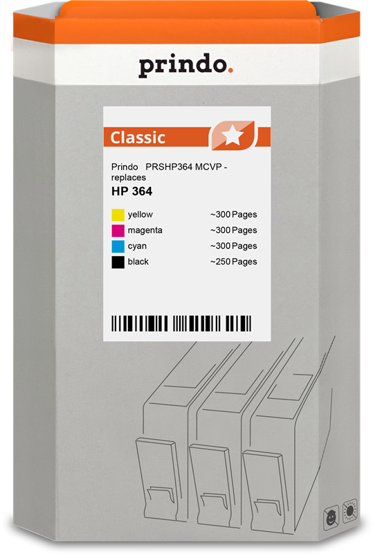 HP 364 Cartouche Pack 4 Couleurs compatible · Prindo Classic