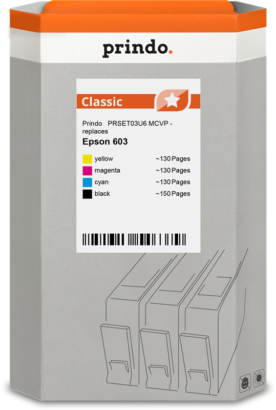 Epson 603 Cartouche Pack 4 Couleurs compatible · Prindo Classic