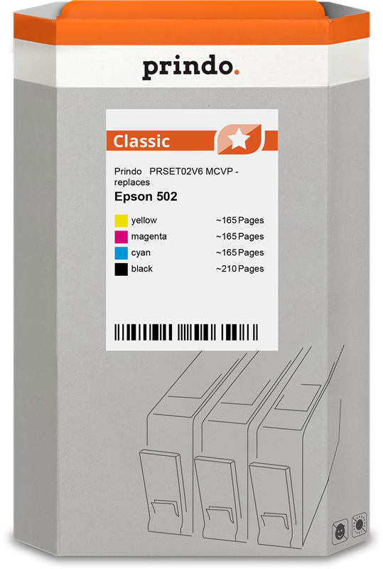 Epson 502 Cartouche Pack 4 Couleurs compatible · Prindo Classic