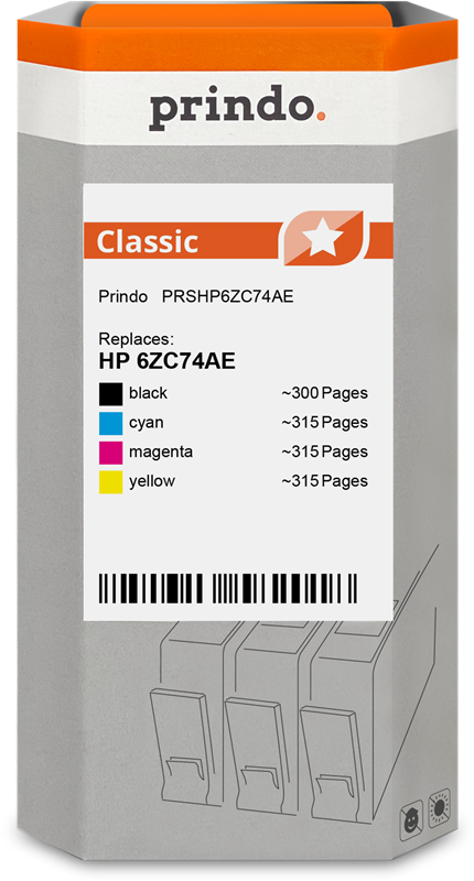 HP 912 Cartouche Pack 4 Couleurs compatible · Prindo Classic
