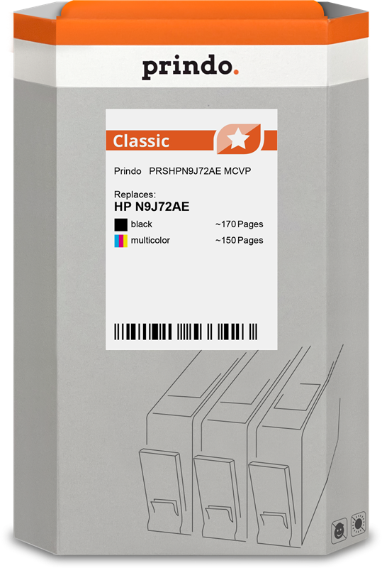HP 301 Cartouche Pack 4 Couleurs compatible · Prindo Classic