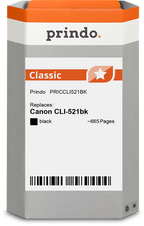 Canon CLI-521bk Cartouche Noir compatible équivalent à 2933B001 · Prindo Classic