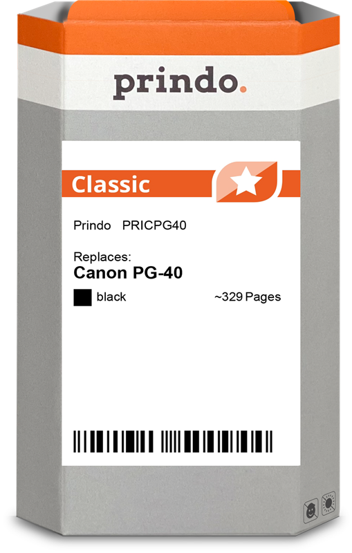 Canon PG-40 Cartouche Noir compatible équivalent à 0615B001 · Prindo Classic