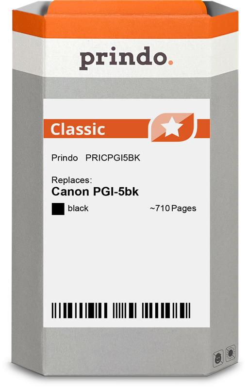 Canon PGI-5bk Cartouche Noir compatible équivalent à 0628B001 · Prindo Classic