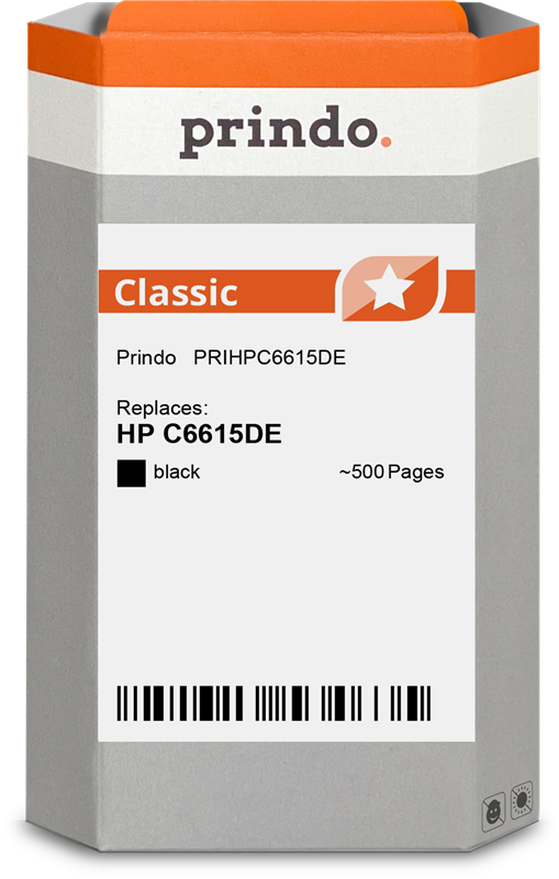 HP C6615DE Cartouche Noir compatible · Prindo Classic