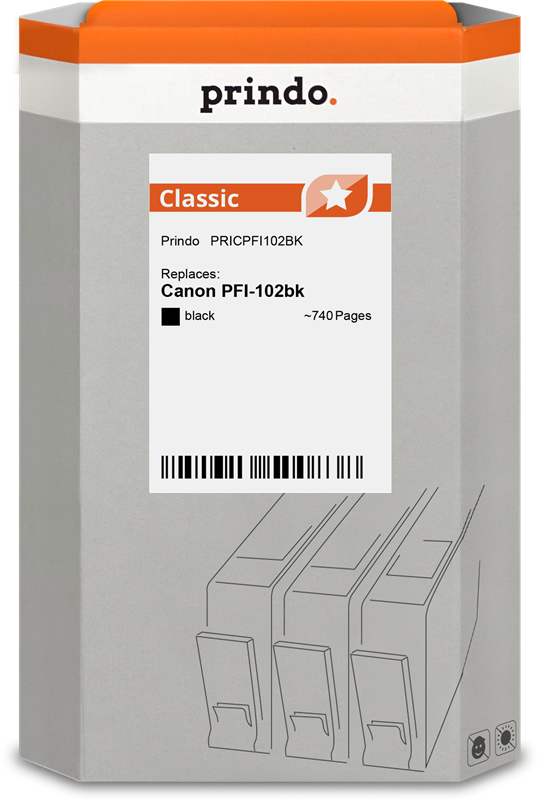 Canon PFI-102bk Cartouche Noir compatible équivalent à 0895B001 · Prindo Classic