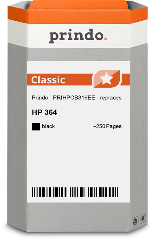 HP 364 Cartouche Noir compatible équivalent à CB316EE · Prindo Classic
