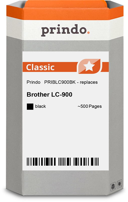 Brother LC900BK Cartouche Noir compatible · Prindo Classic