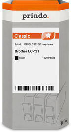 Brother LC121BK Cartouche Noir compatible · Prindo Classic