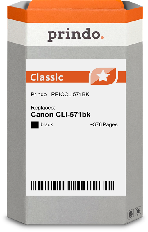 Canon CLI-571bk Cartouche Noir compatible équivalent à 0385C001 · Prindo Classic