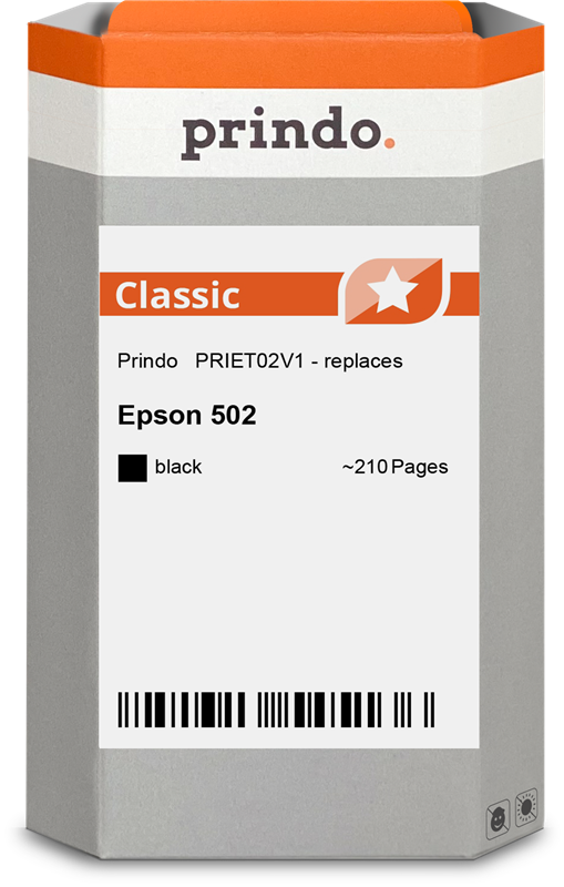 Epson 502 Cartouche Noir compatible équivalent à C13T02V14010 · Prindo Classic