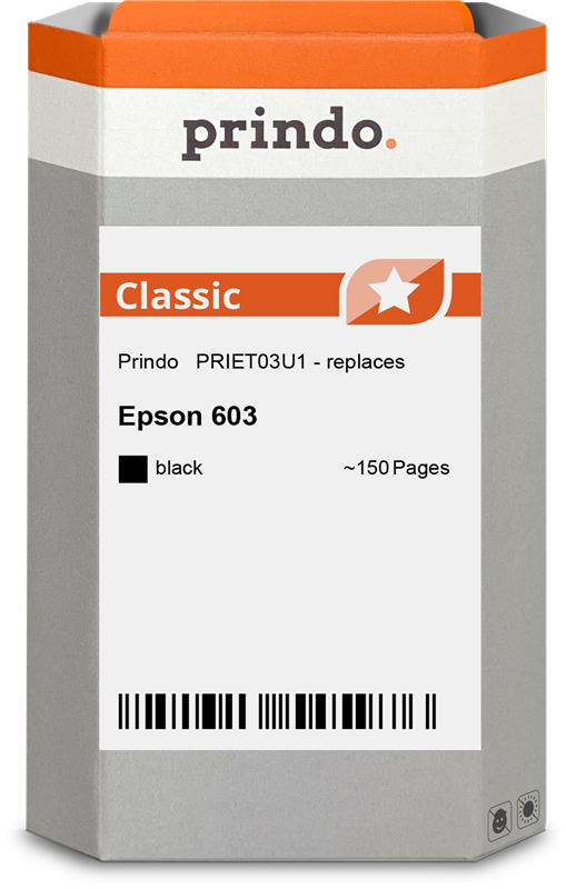 Epson 603 Cartouche Noir compatible équivalent à C13T03U14010 · Prindo Classic