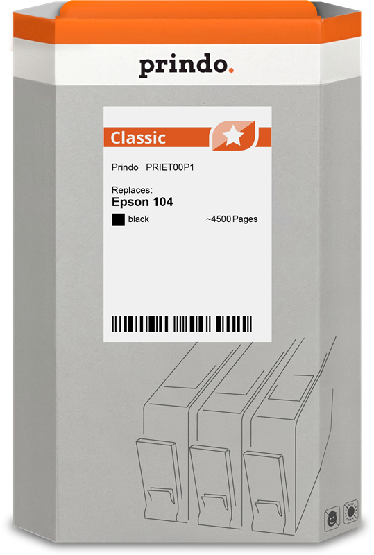 Epson 104 Cartouche Noir compatible équivalent à C13T00P140 · Prindo Classic