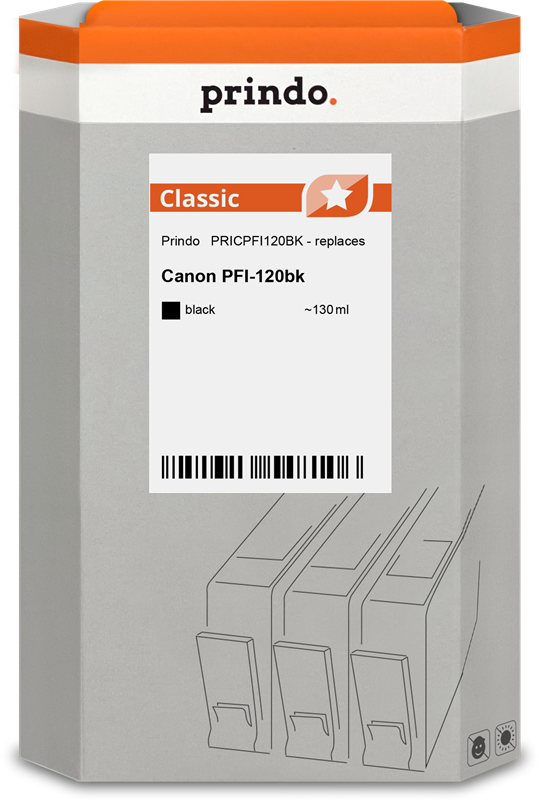 Canon PFI-120bk Cartouche Noir compatible équivalent à 2885C001 · Prindo Classic