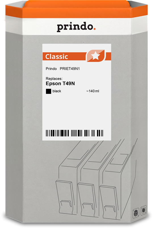 Epson T49N1 Cartouche Noir compatible · Prindo Classic