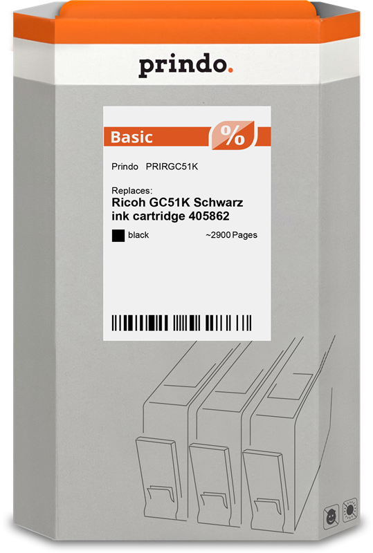 Ricoh GC51K Cartouche Noir compatible · Prindo Classic
