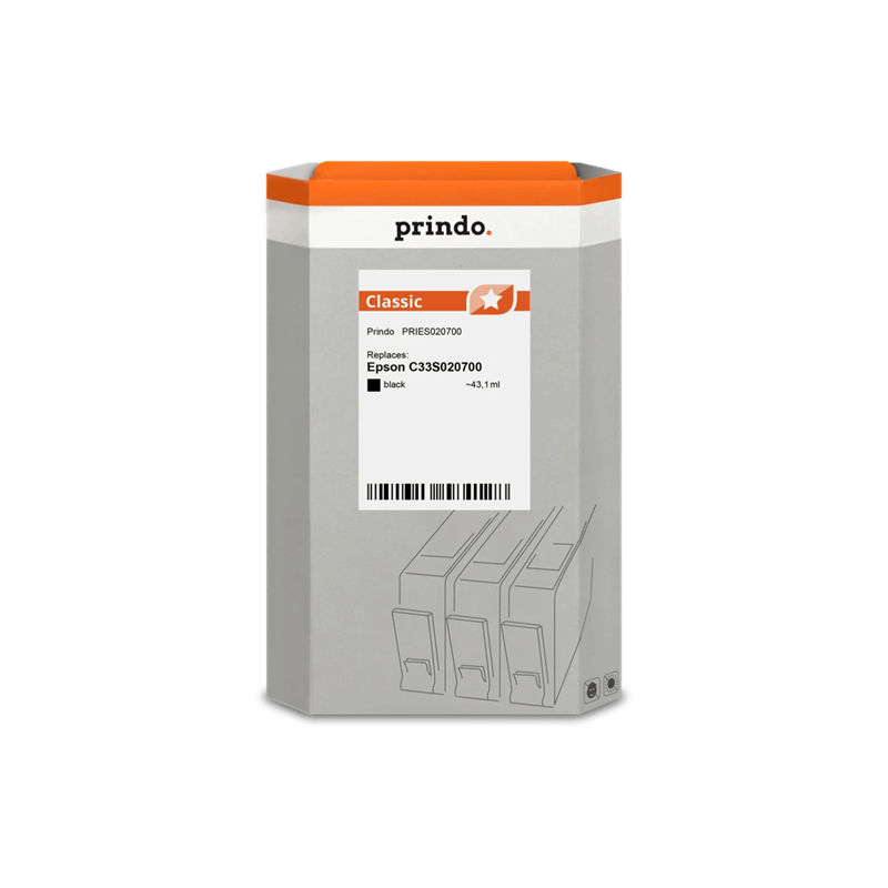 Epson SJIC33P(K) Cartouche Noir compatible équivalent à C33S020700 · Prindo Classic