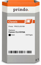 Canon CLI-531bk Cartouche Noir compatible équivalent à 6118C001 · Prindo Classic