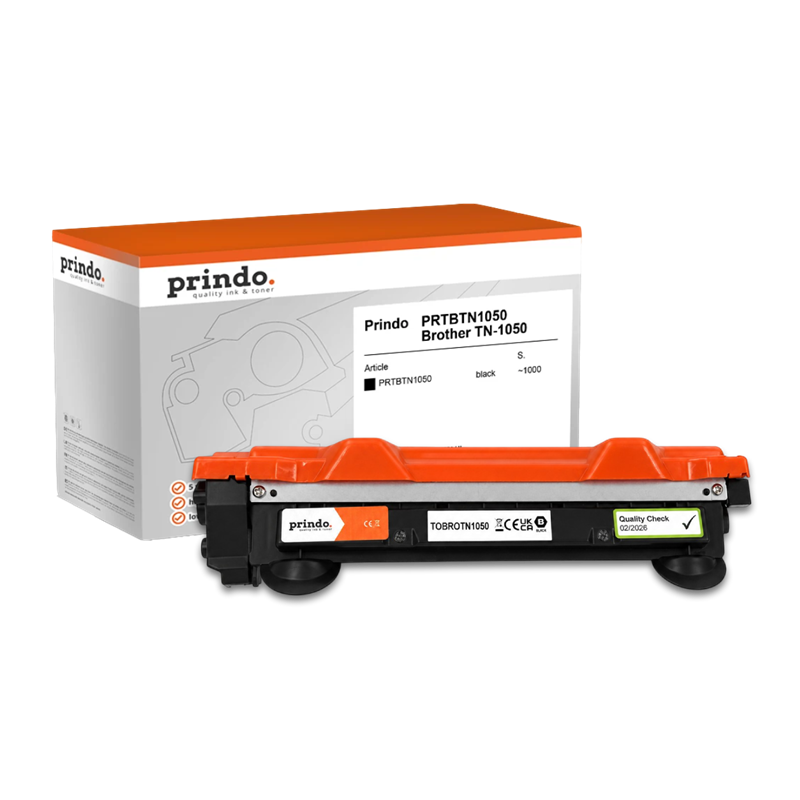 Brother TN-1050 Toner Noir compatible · Prindo Classic