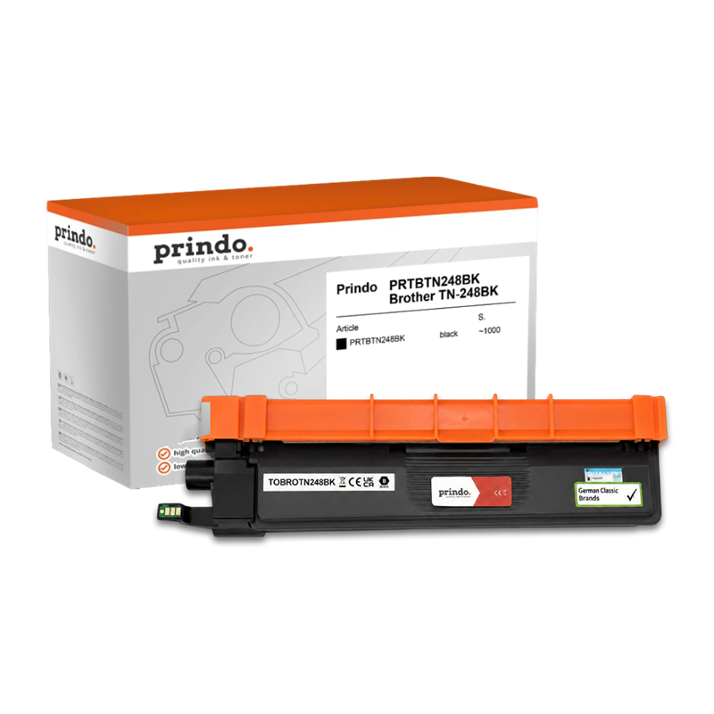 Brother TN-248BK Toner Noir compatible · Prindo Classic