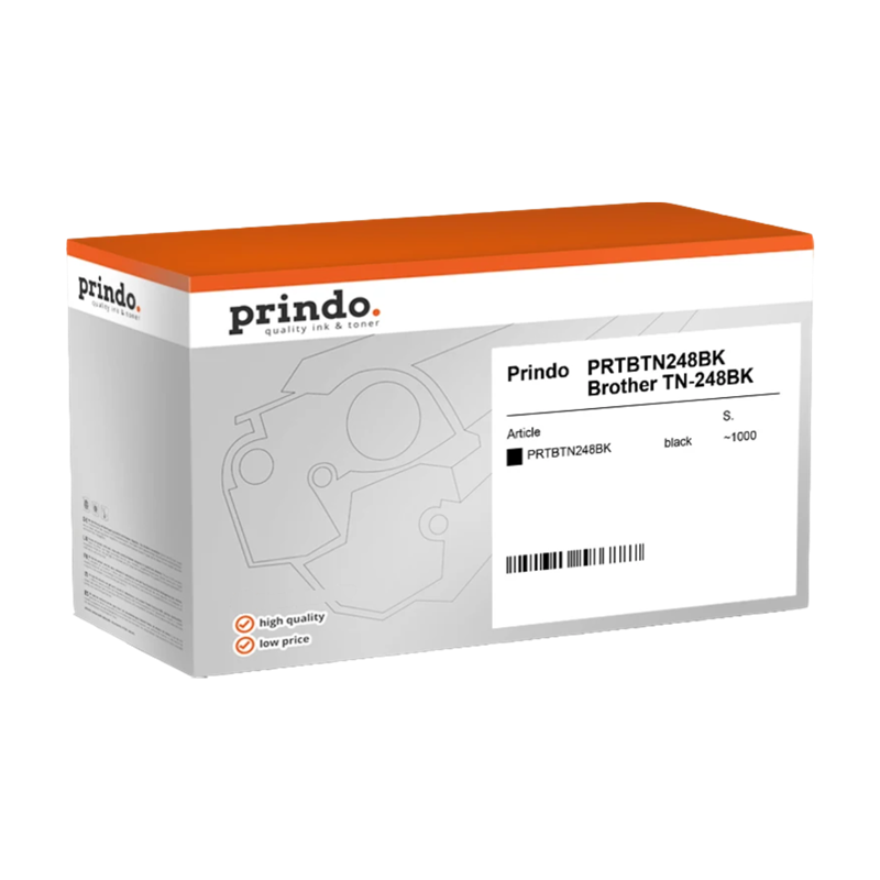 Brother TN-248BK Toner Noir compatible · Prindo Classic