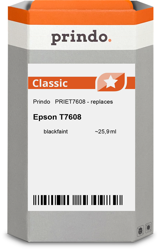 Epson T7608 Cartouche Noir Mat compatible · Prindo Classic