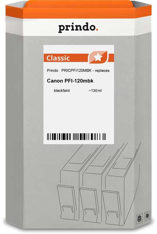 Canon PFI-120mbk Cartouche Noir Mat compatible équivalent à 2884C001 · Prindo Classic