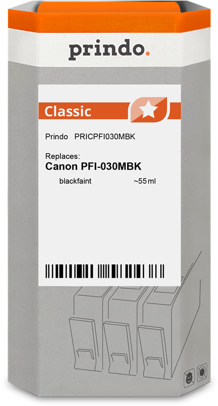 Canon PFI-030MBK Cartouche Noir Mat compatible équivalent à 3488C001 · Prindo Classic