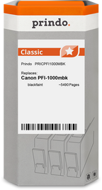 Canon PFI-1000mbk Cartouche Noir Mat compatible équivalent à 0545C001 · Prindo Classic