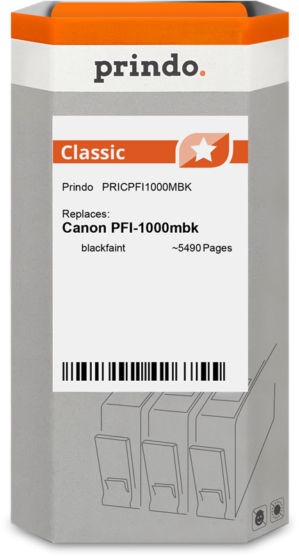 Canon PFI-1000mbk Cartouche Noir Mat compatible équivalent à 0545C001 · Prindo Classic