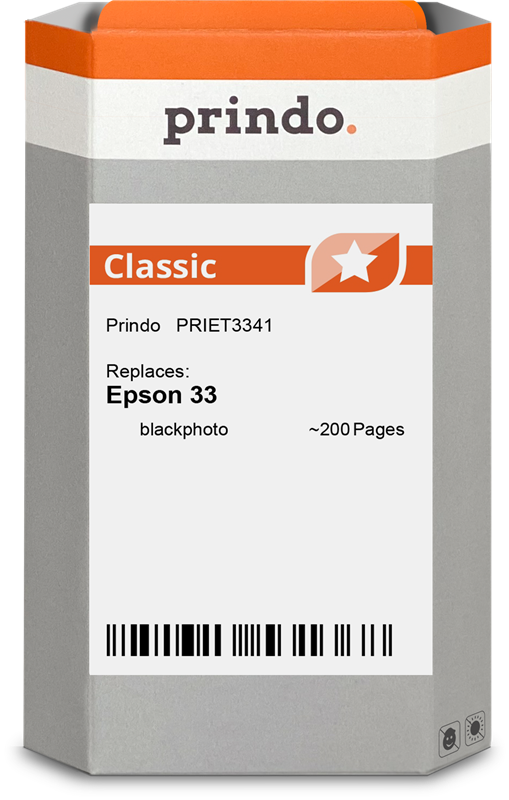 Epson C13T33414012 Cartouche Noir Photo compatible · Prindo Classic