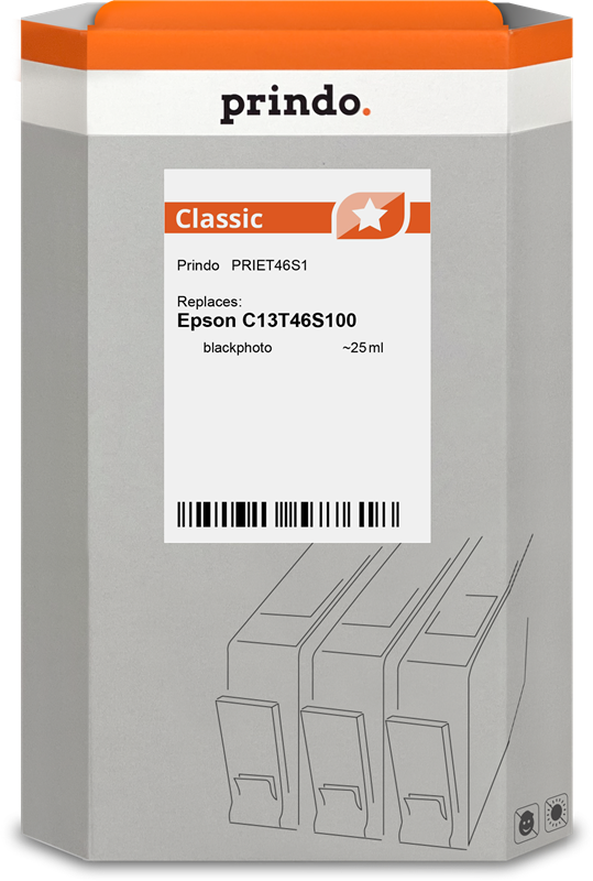 Epson T46S1 Cartouche Noir Photo compatible équivalent à C13T46S100 · Prindo Classic