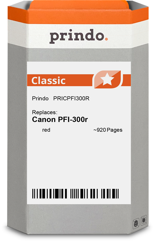 Canon PFI-300r Cartouche Rouge compatible équivalent à 4199C001 · Prindo Classic