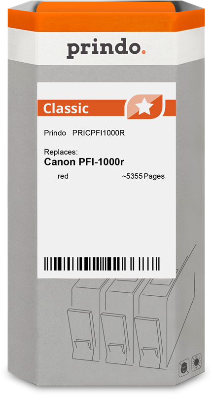 Canon PFI-1000r Cartouche Rouge compatible équivalent à 0554C001 · Prindo Classic