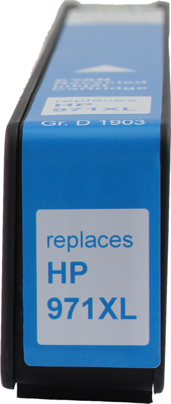 HP 971 XL Cartouche Cyan compatible équivalent à CN626AE · Prindo Classic