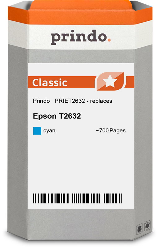Epson C13T26124012 Cartouche Cyan compatible · Prindo Classic