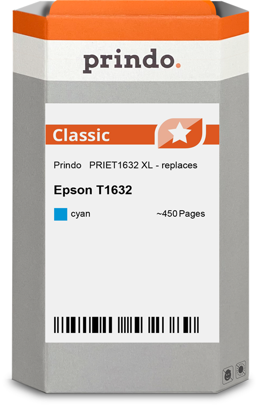 Epson 16 XL Cartouche Cyan compatible équivalent à C13T16324012 · Prindo Classic