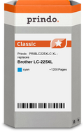 Brother LC225XLC Cartouche Cyan compatible · Prindo Classic