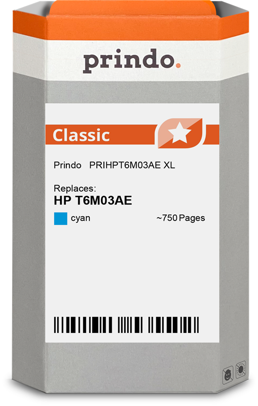 HP 903 XL Cartouche Cyan compatible équivalent à T6M03AE · Prindo Classic