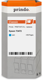Epson 34 XL Cartouche Cyan compatible équivalent à C13T34724010 · Prindo Classic