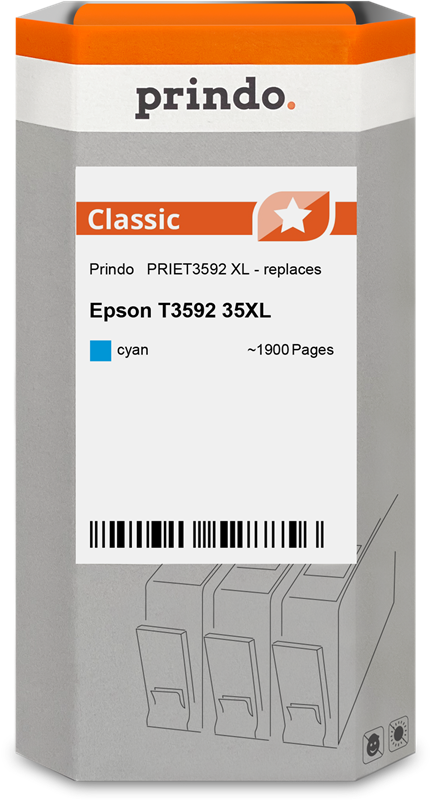 Epson 35XL Cartouche Cyan compatible équivalent à C13T35924010 · Prindo Classic