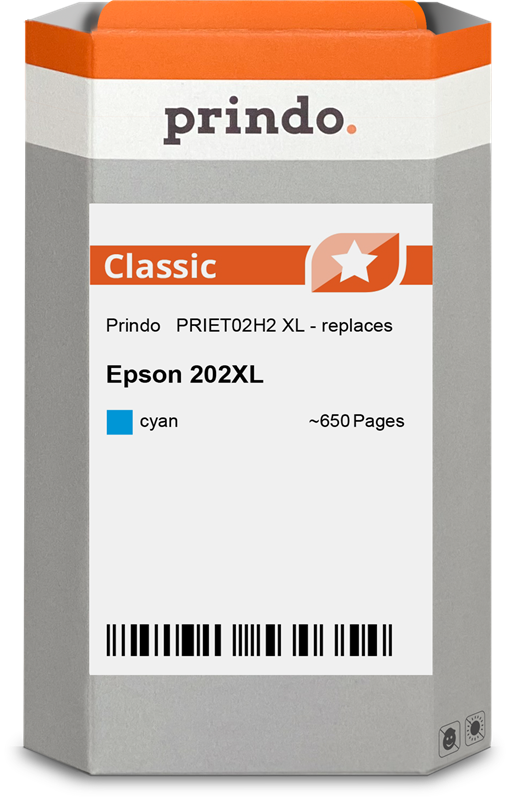Epson 202XL Cartouche Cyan compatible équivalent à C13T02H24010 · Prindo Classic