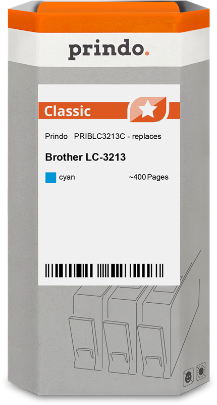 Brother LC3213C Cartouche Cyan compatible · Prindo Classic